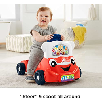 Fisher-Price 3-In-1 Smart Car Toy for Toddlers 9+ Months