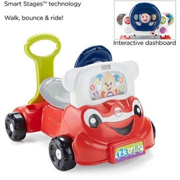 Fisher-Price 3-In-1 Smart Car Toy for Toddlers 9+ Months