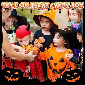 120 Pcs Plastic Pumpkin Storage Box Case - Mini Pumpkins, Candy Boxes for Halloween Decoration & Party Supplies