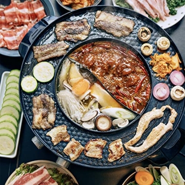 Food Party DUO Electric Hot Pot with Smokeless Grill