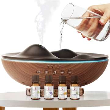 Innovative Aromatherapy Oil Diffuser & Essential Oil Set - Large Room with Zen Design