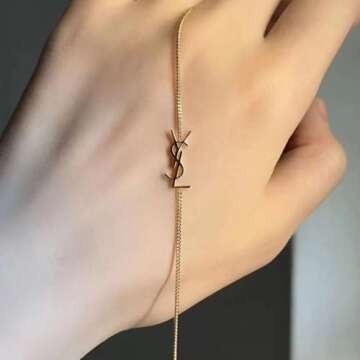 Dainty Gold Initial Bracelet for Women - Personalized Luxury Jewelry