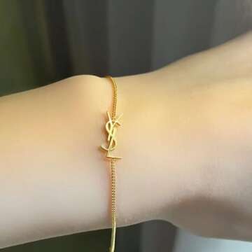 Dainty Gold Initial Bracelet for Women - Personalized Luxury Jewelry