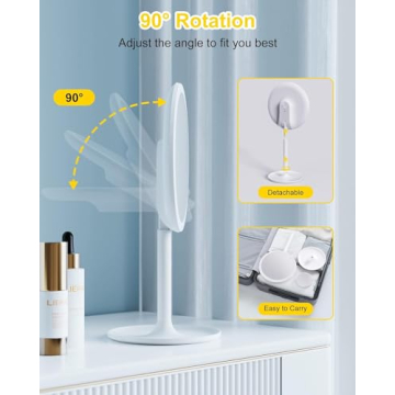 Brightown LED Makeup Mirror with Lights & 10X Magnifier