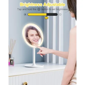 Brightown LED Makeup Mirror with Lights & 10X Magnifier