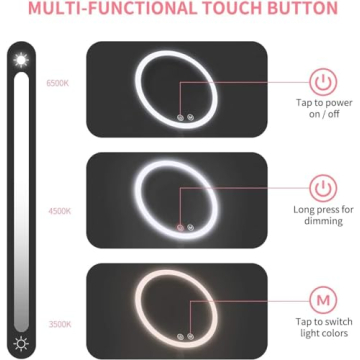 Brightown LED Makeup Mirror with Lights & 10X Magnifier