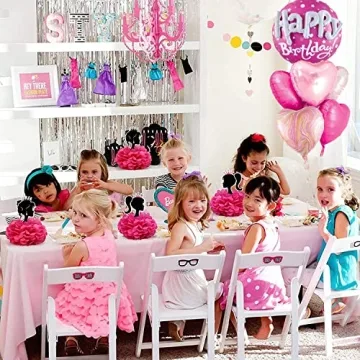 Hot Pink 36inch Happy Birthday Foil Balloons for Parties
