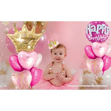 Hot Pink 36inch Happy Birthday Foil Balloons for Parties