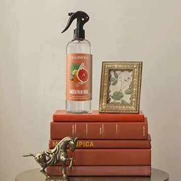 Caldrea Linen And Room Spray Air Freshener, Made With Essential Oils, Plant-Derived And Other Thoughtfully Chosen Ingredients, Tangelo Palm Frond Scent, 16 Fl Oz