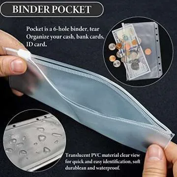 LIZIMANDU Cash Envelopes for Budgeting,Budget Binder with 12Pcs Budget Planner with Cash Envelopes,Money Organizer for Cash,PU Leather A6 Binder for Money Saving Organizer(1-Black Rose)