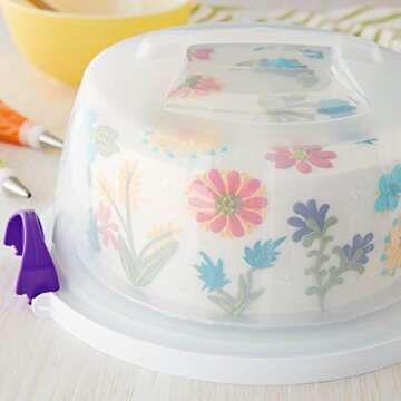 Wilton Cake Carrier and Server with Locking Lid 13x6