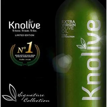 Knolive Epicure | Ranked Nº1 | World´s Best Extra Virgin Olive Oil | Fresh Harvest 2019 / 2020 | Award Winner Spanish EVOO | First Cold Pressed | Gift | 16.9 floz (500 ml)
