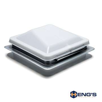 HENG'S INDUSTRIES RV 71111A-C 14" White Cargo Universal Roof Vent