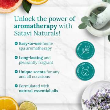 Satavi Naturals Aromatherapy Shower Steamers for Relaxation