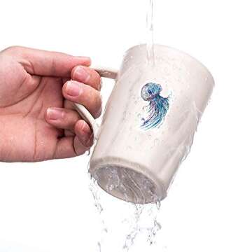 Ocean Stickers for Water Bottles, Cute Vinyl Decals for Teens