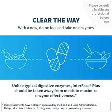 Klaire Labs SFI Health Ther-Biotic Interfase Plus - Anti Biofilm Enzymes with EDTA to Support Gut Flora, Toxin Cleanse & Full Body Detox - Promote Biofilm Matrix Disruption (120 Capsules)