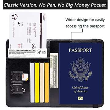 Stylish RFID Blocking Passport Holder for Travelers