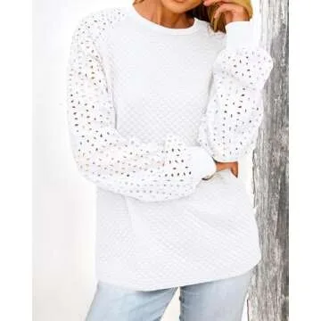 PRETTYGARDEN Women's Quilted Long Sleeve Blouse - Stylish Comfort