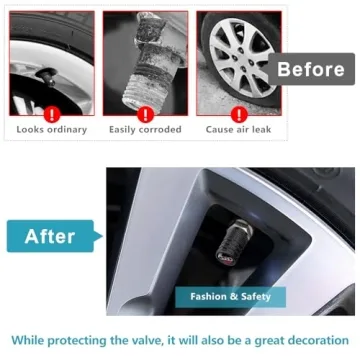 Durable & Stylish BFIVEANTE Tire Valve Stem Caps for Audi