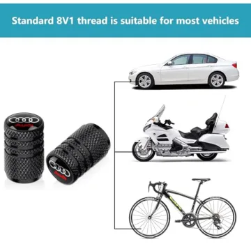 Durable & Stylish BFIVEANTE Tire Valve Stem Caps for Audi