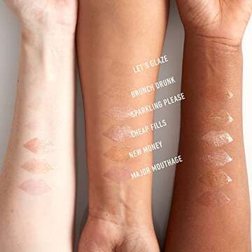 NYX PROFESSIONAL MAKEUP Filler Instinct Plumping Lip Polish, Lip Plumper Gloss - Sparkling Please (Rose Gold)