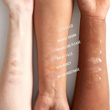 NYX PROFESSIONAL MAKEUP Filler Instinct Plumping Lip Polish, Lip Plumper Gloss - Sparkling Please (Rose Gold)