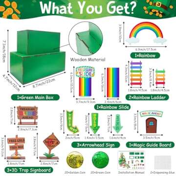 MALLMALL6 St. Patrick's Day Leprechaun Trap Kit: Creative DIY Fun for Kids!