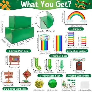 MALLMALL6 St. Patrick's Day Leprechaun Trap Kit: Creative DIY Fun for Kids!