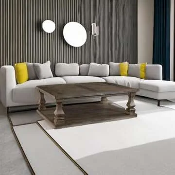 Signature Design Johnelle Farmhouse Coffee Table - Chic & Sturdy