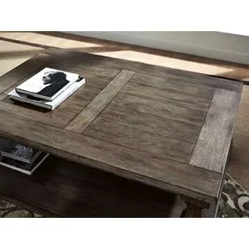 Signature Design Johnelle Farmhouse Coffee Table - Chic & Sturdy