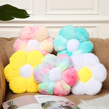 Colorful Flower Floor Pillows Set for Cozy Home Decor