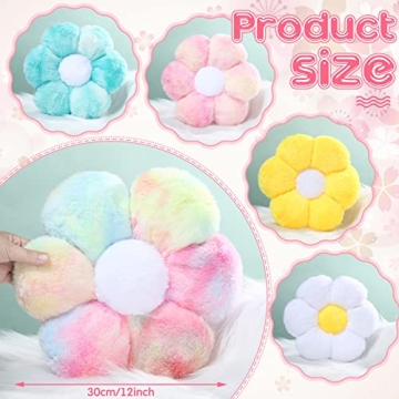 Colorful Flower Floor Pillows Set for Cozy Home Decor