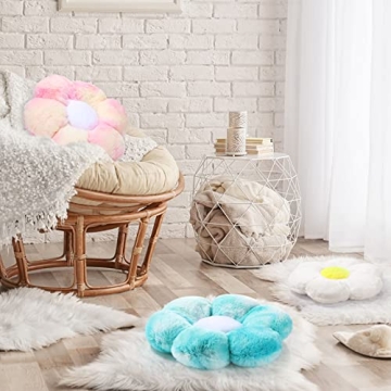 Colorful Flower Floor Pillows Set for Cozy Home Decor