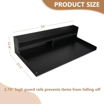 Hugnew 2-Tier Washer and Dryer Countertop, 54" Spacious