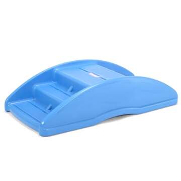 Simplay3 Two Sided Rock and Roll Teeter Totter Seesaw and Climbing Bridge, Fits up to Four Children ...