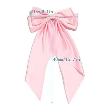 LFOUVRE Big Bow Hair Clip for Girls, Perfect for Parties