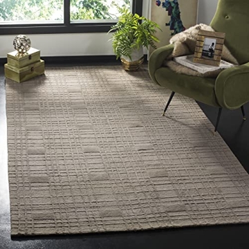 SAFAVIEH Tibetan 3x5 Slate Wool Rug - Hand-Knotted Modern Elegance