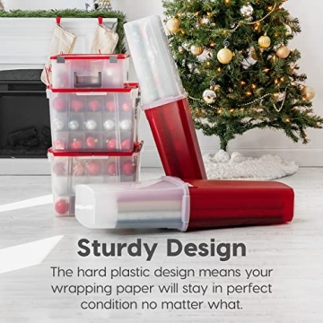 IRIS USA 40" Wrapping Paper Storage Space-Saving Container