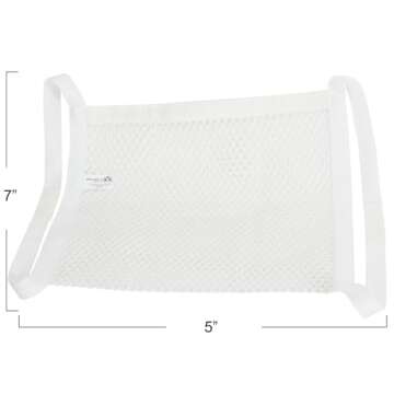 Household Essentials 135 Polyester Sneaker Wash and Dry Bag for Laundry Machines - White