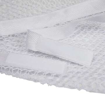 Household Essentials 135 Polyester Sneaker Wash and Dry Bag for Laundry Machines - White