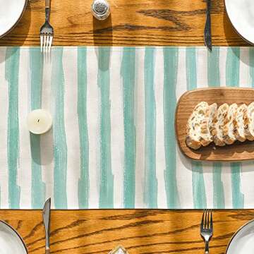 Artoid Mode Colorful Watercolor Table Runner for Home