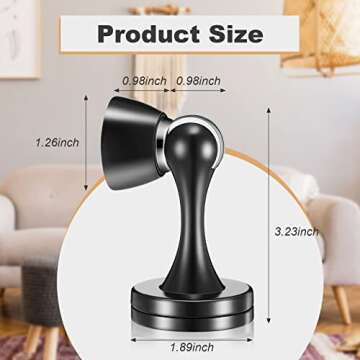 Shimeyao 8 Pack Magnetic Door Stop Floor Mounted Door Stopper Magnetic Catch Wall Mounted with Catch...
