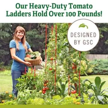 Gardener's Supply Red Tomato Ladders for Ultimate Support