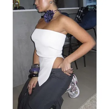 Chic Lauweion Strapless Tube Top for Summer Style