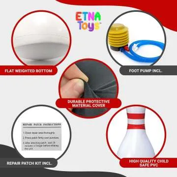 Etna Inflatable Bowling Set for Outdoor Fun