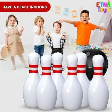 Etna Inflatable Bowling Set for Outdoor Fun