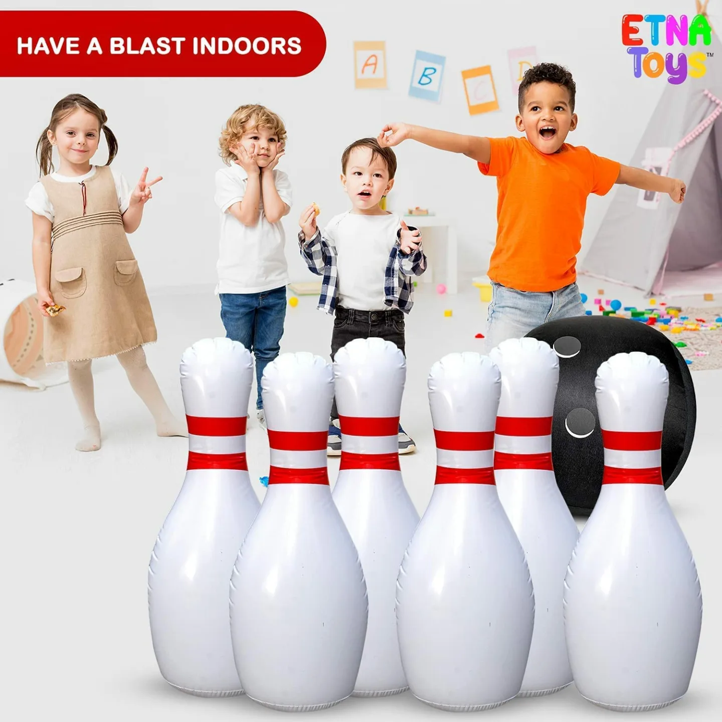 Etna Inflatable Bowling Set for Outdoor Fun