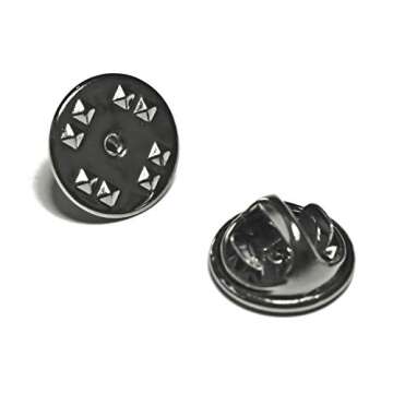 ALL in ONE Butterfly Clutch Tie Tacks Pin Backs with Blank Pins for DIY Craft (Gun Metal 50 Pairs)