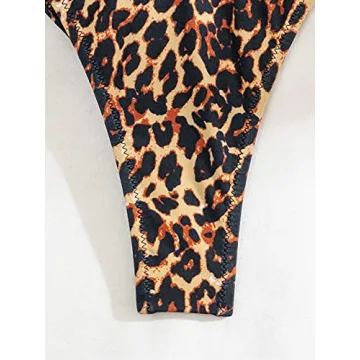 OYOANGLE Leopard Print Bikini Set for Stylish Summer