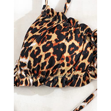 OYOANGLE Leopard Print Bikini Set for Stylish Summer